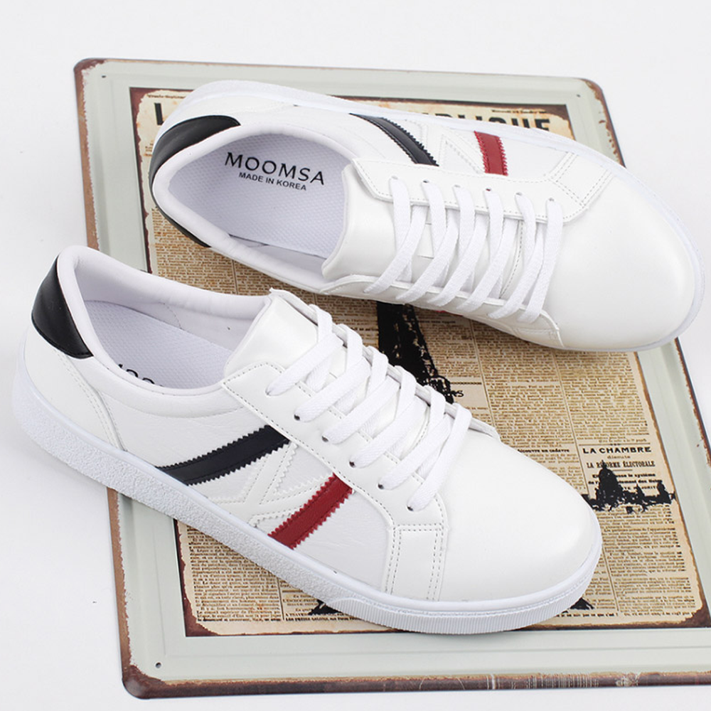 [GIRLS GOOB] STM Men's Casual Comfort Sneakers, Classic Fashion Shoes, Cushion Insole Synthetic Leatherr - Made in KOREA